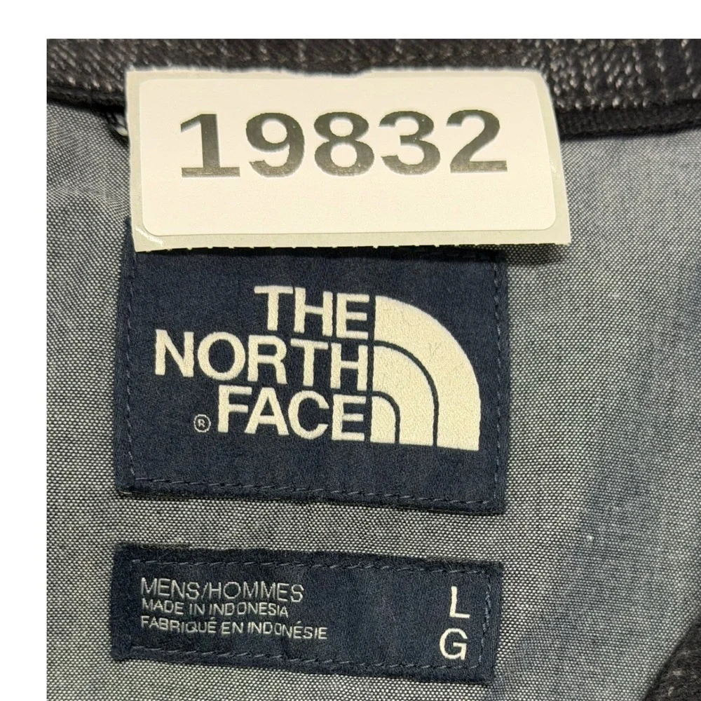The North Face Shirt Mens Large Black Arroyo Flannel Long Sleeve Plaid Button Up